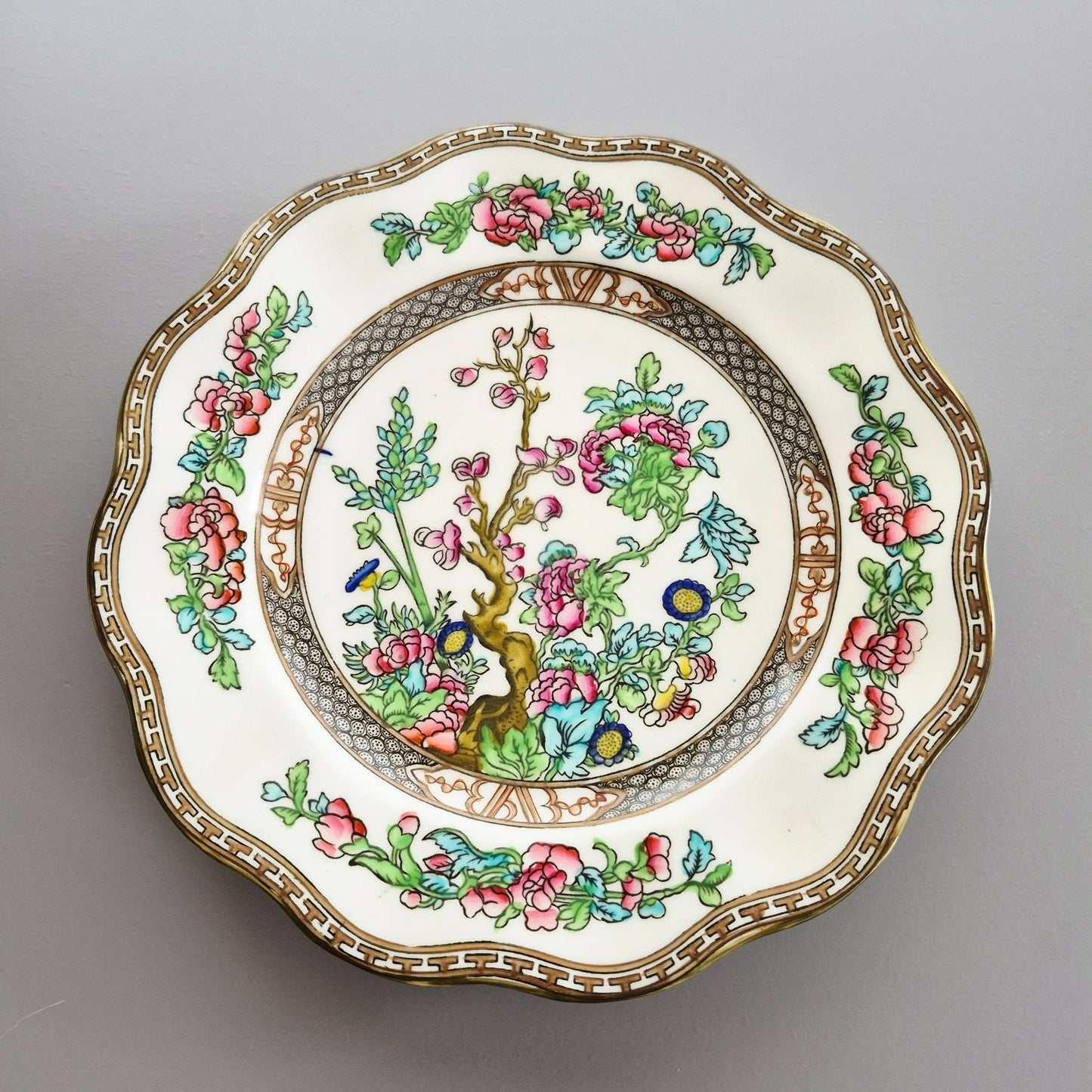 Antique Coalport "Indian Tree" Dinner Plate, c.1891-1939 England