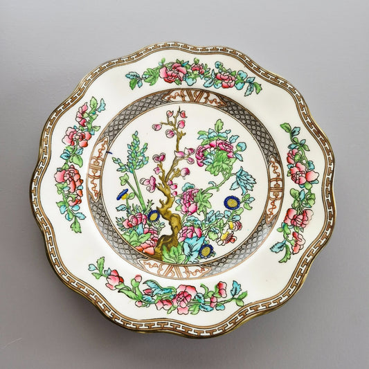 Antique Coalport "Indian Tree" Dinner Plate, c.1891-1939 England