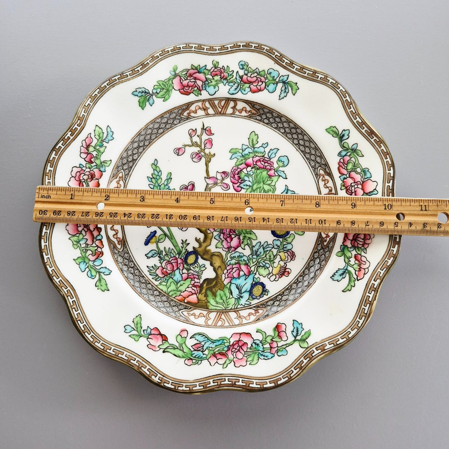 Antique Coalport "Indian Tree" Dinner Plate, c.1891-1939 England