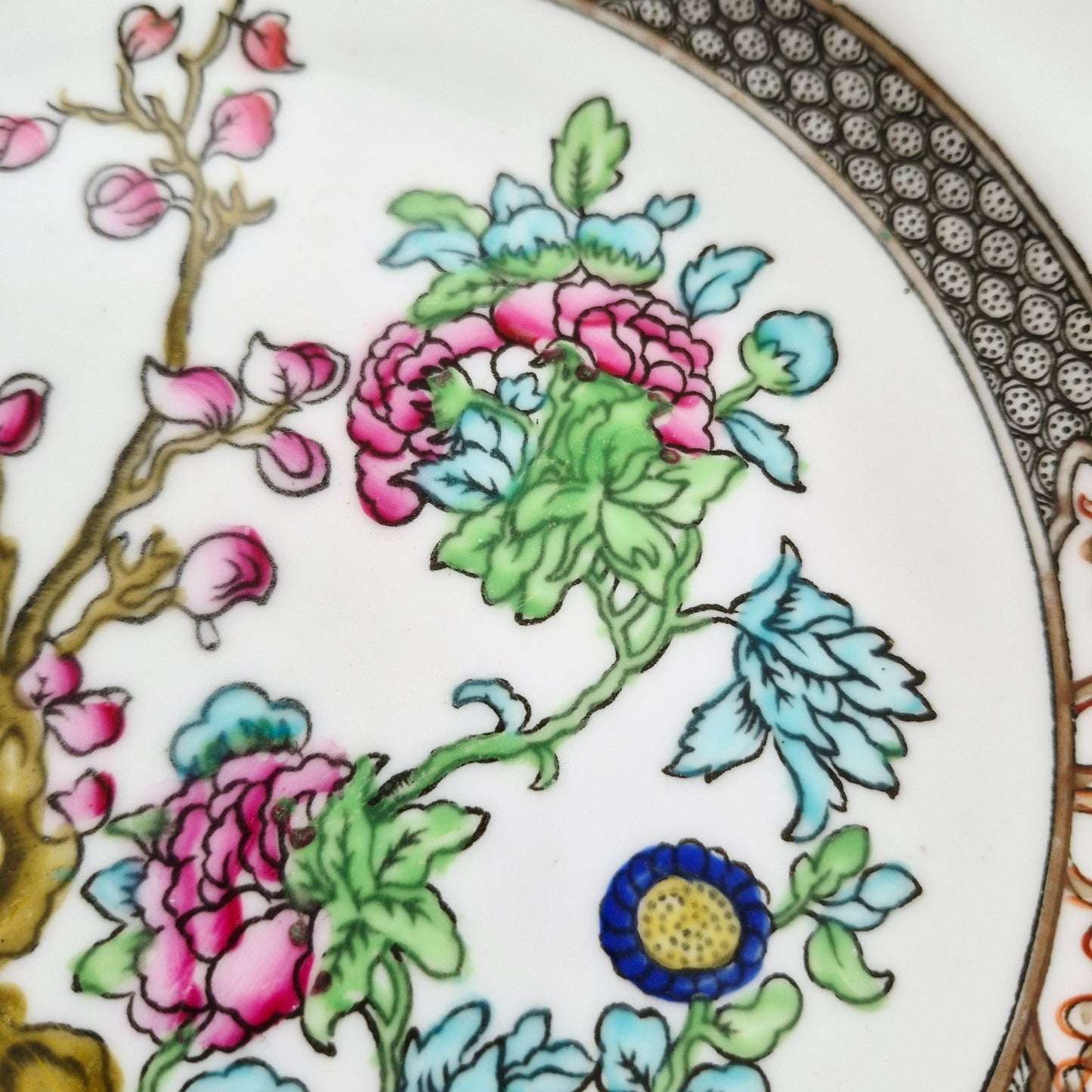 Antique Coalport "Indian Tree" Dinner Plate, c.1891-1939 England