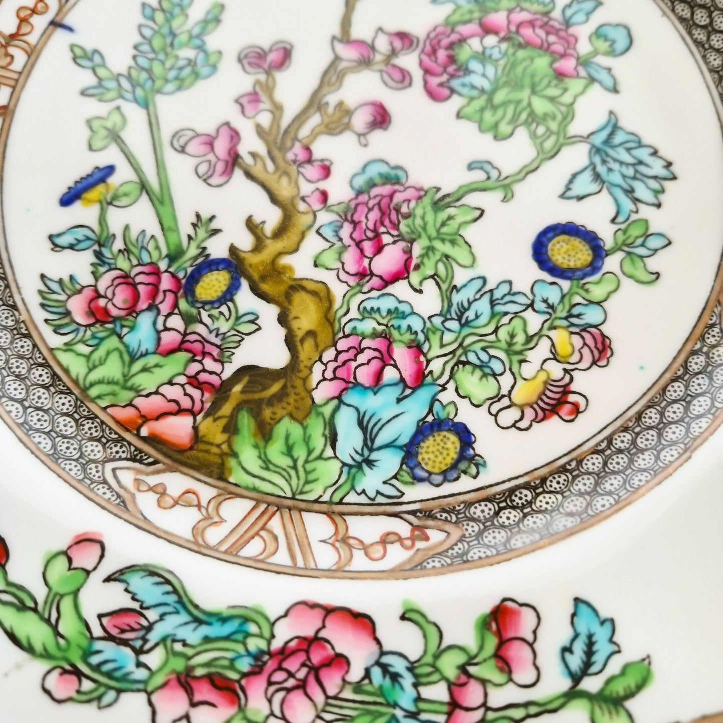 Antique Coalport "Indian Tree" Dinner Plate, c.1891-1939 England