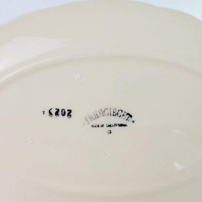 Franciscan Desert Rose Gravy Boat & Underplate, c.1949-53 USA