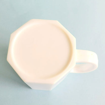 Arcoroc White Octime Glass Mug, Set of 2, Made in France