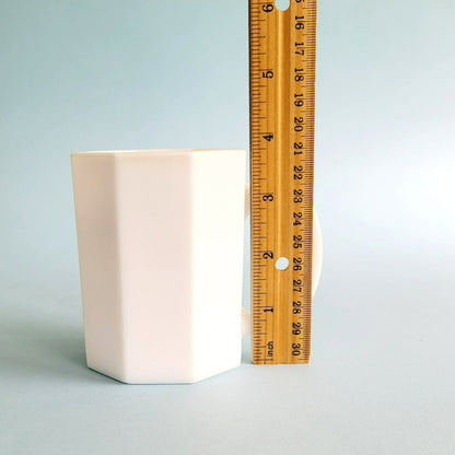 Arcoroc White Octime Glass Mug, Set of 2, Made in France