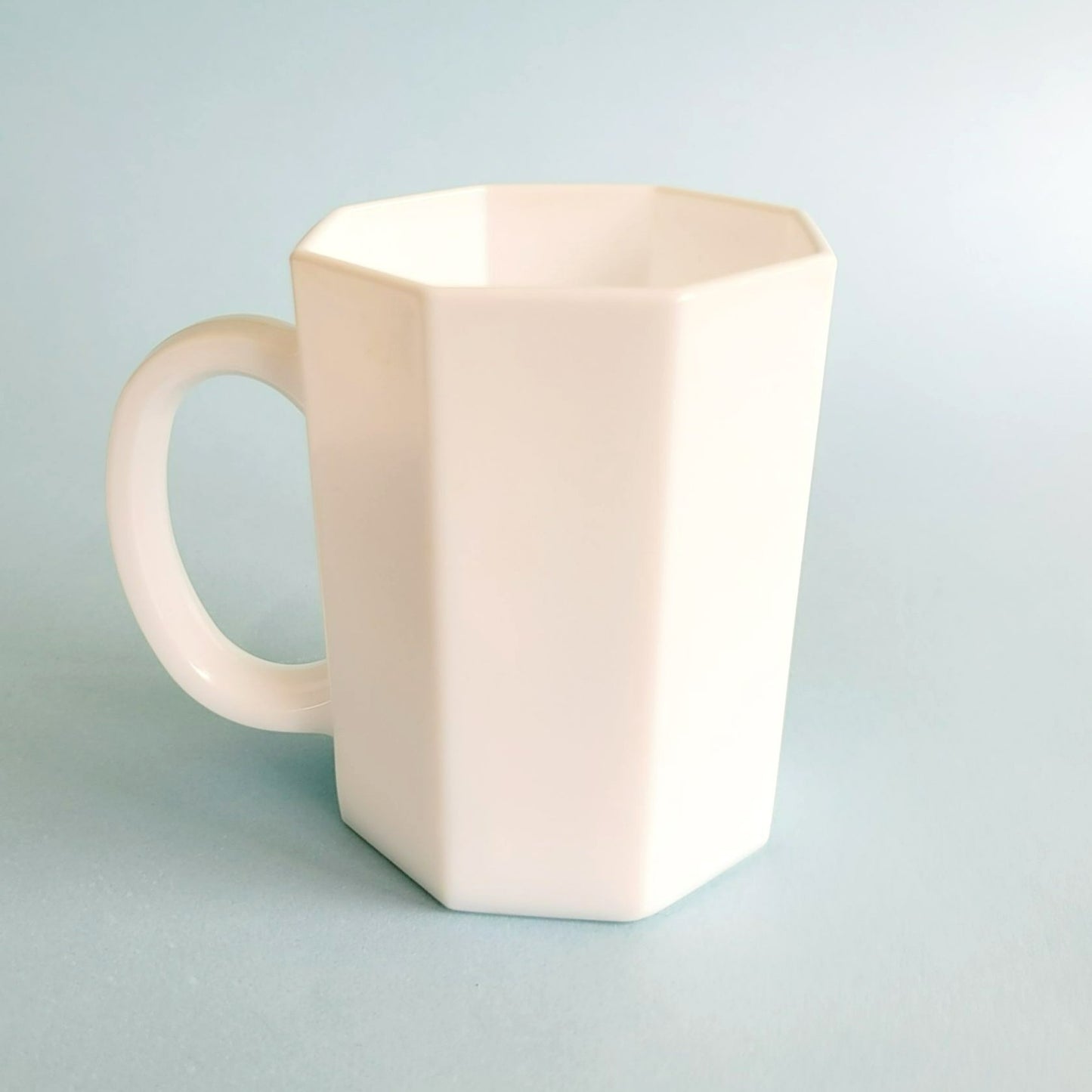 Arcoroc White Octime Glass Mug, Set of 2, Made in France