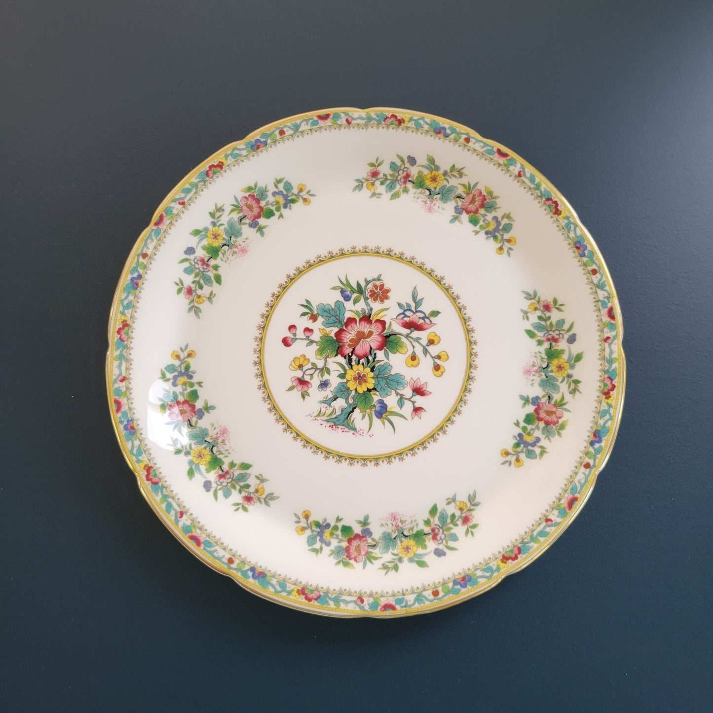 Coalport Ming Rose Dinner Plate, c1970-93 England