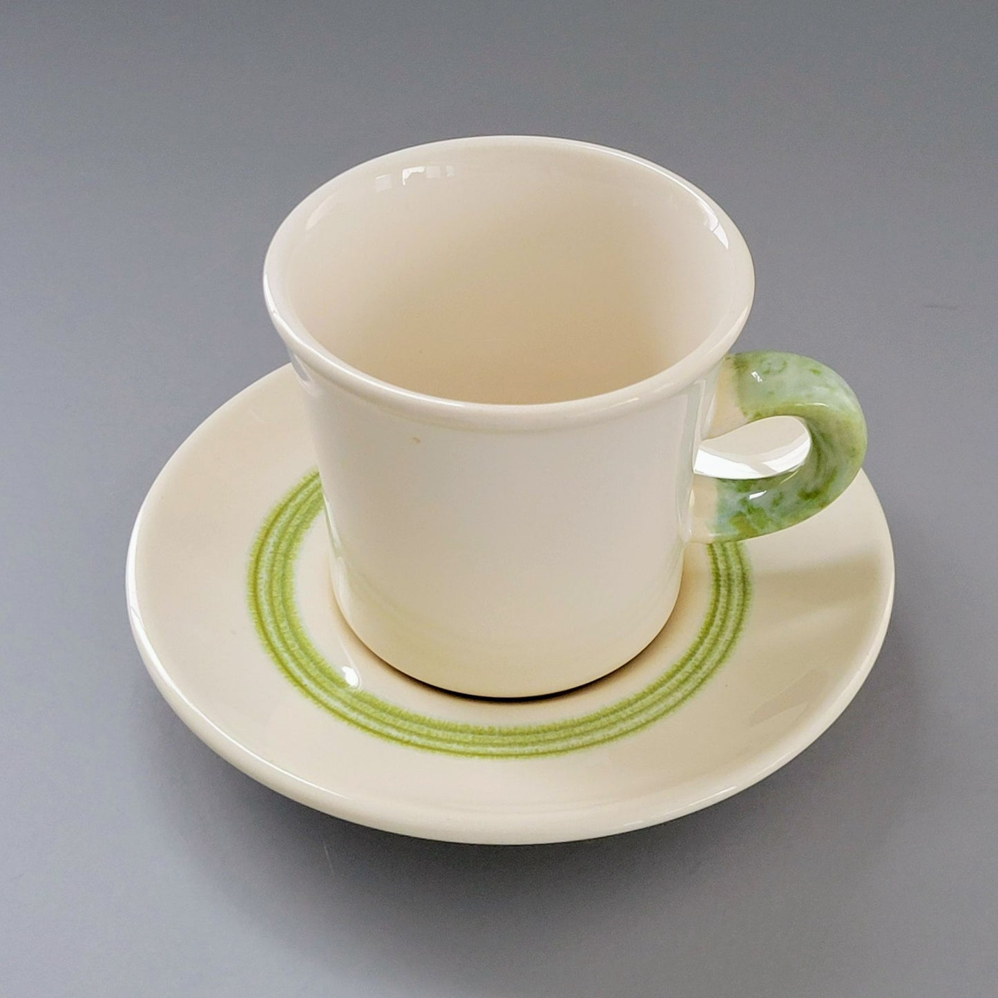 Franciscan Floral Cup & Saucer, 2 Sets, c.1970s USA