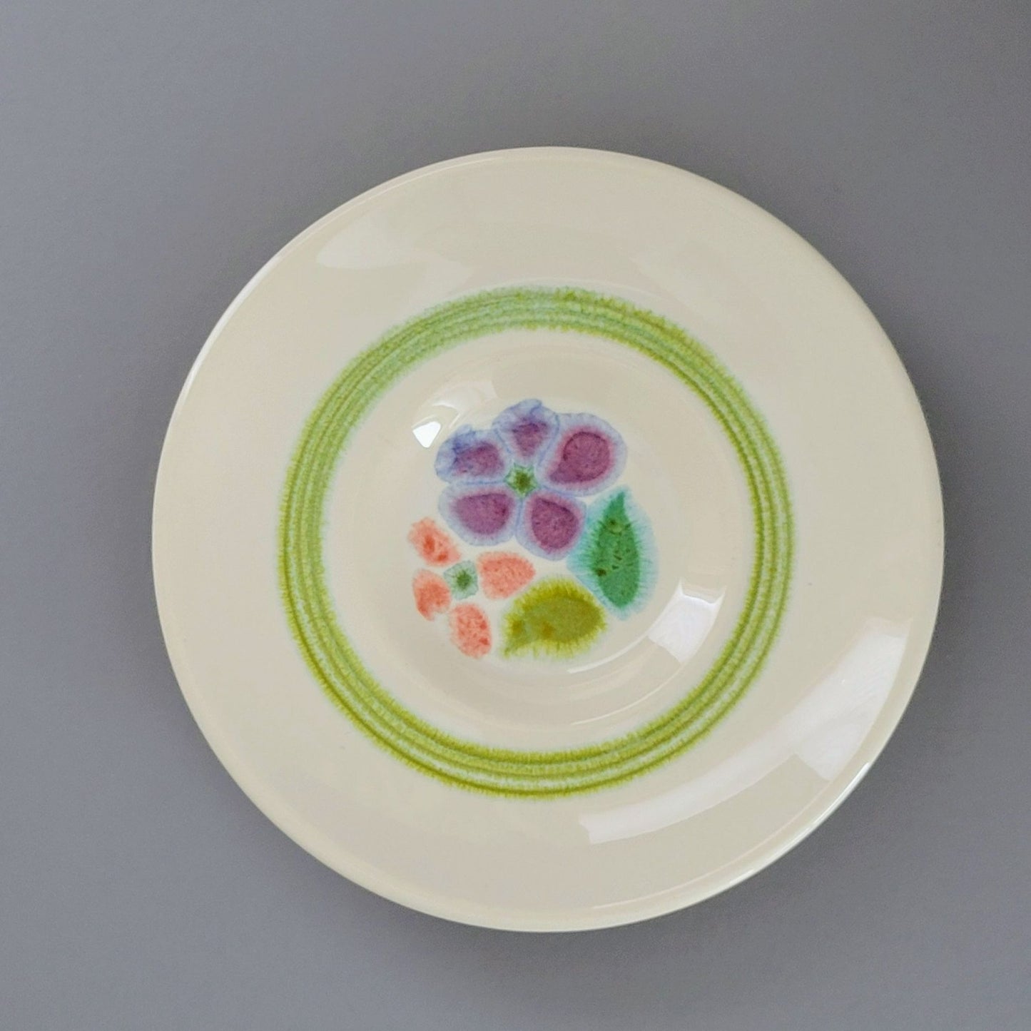 Franciscan Floral Cup & Saucer, 2 Sets, c.1970s USA