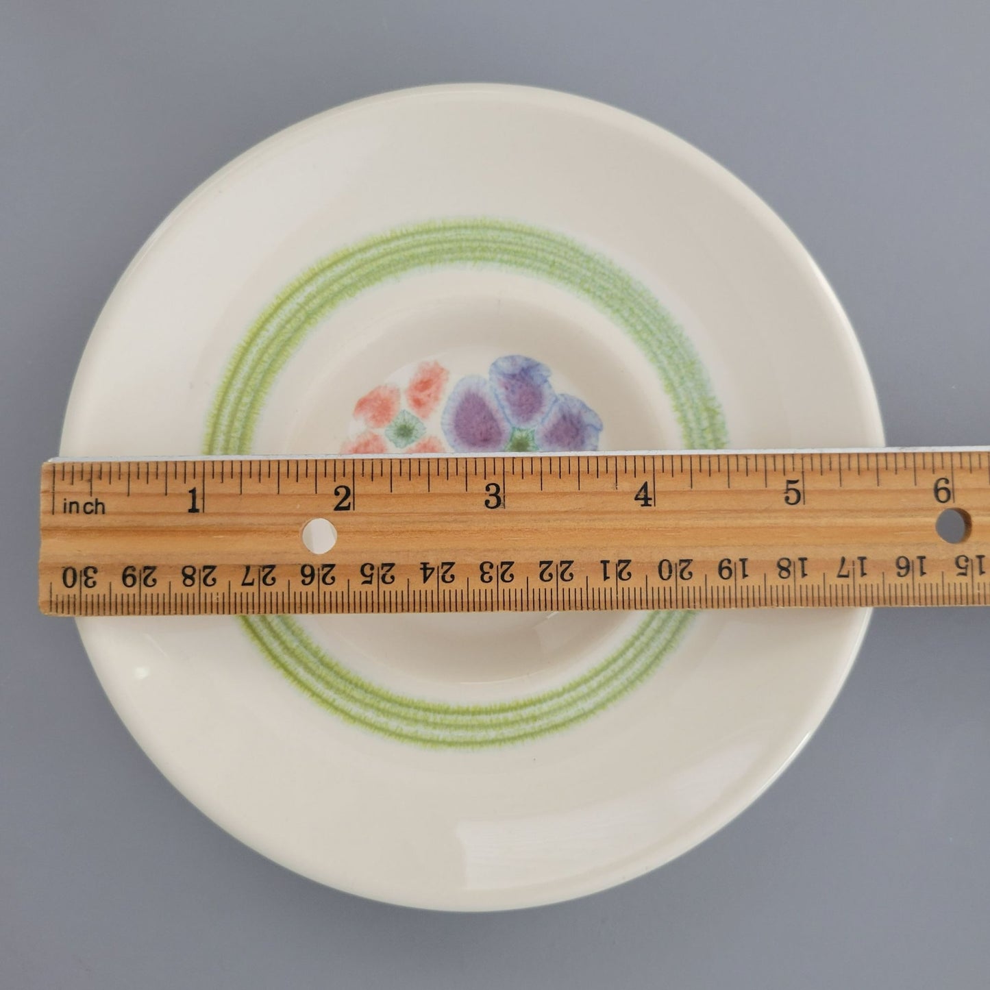 Franciscan Floral Cup & Saucer, 2 Sets, c.1970s USA