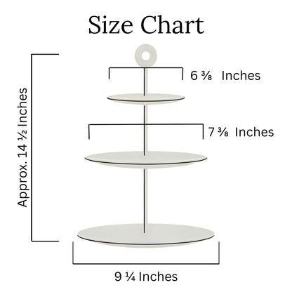 Mismatched 3 Tiered Dessert Stand, Made with Spode & Vintage Indiana Glass Plates