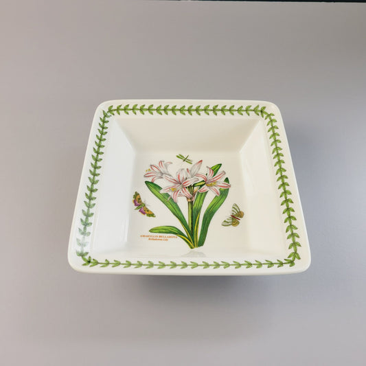 Portmeirion Botanic Garden Belladonna Lily 7" Low Square Bowl