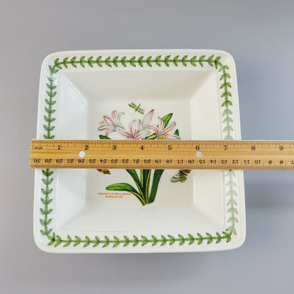 Portmeirion Botanic Garden Belladonna Lily 7" Low Square Bowl
