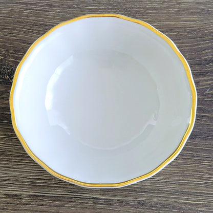 Favolina-Karolina Golden Wedding Berry Dessert Bowl Set of 2, Made in Poland