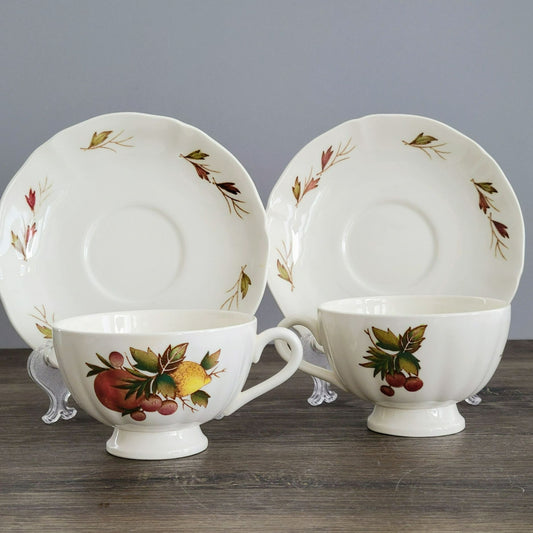 Wedgwood Drury Lane Teacup & Saucer, 2 Sets, c.1962-69 England