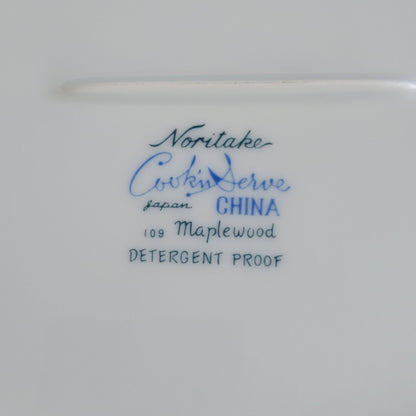 Noritake Maplewood 11" Oval Vegetable Bowl, c.1960s Japan