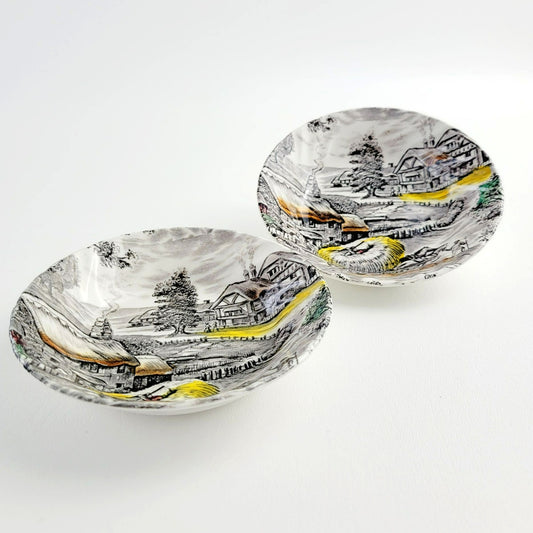 Staffordshire Yorkshire Dessert Bowl Set of 2, Made in England