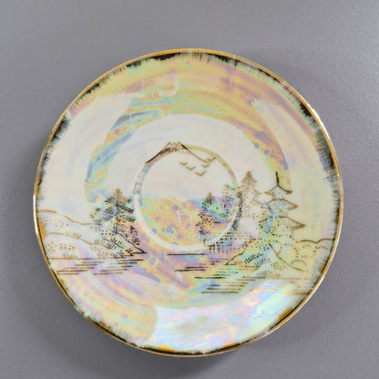 Lithophane Geisha Demitasse Cup and Saucer, 2 Sets, c.1920-40 Japan