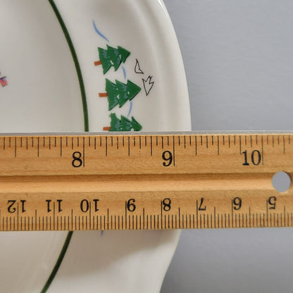 Pfaltzgraff Snow Village Luncheon Plate, Set of 2, c.1990s