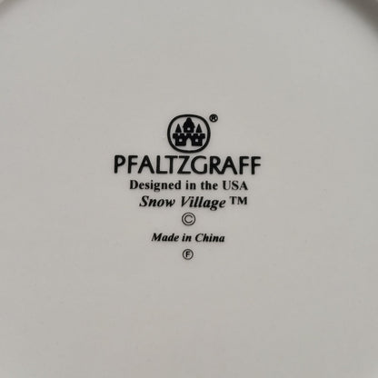 Pfaltzgraff Snow Village Luncheon Plate, Set of 2, c.1990s
