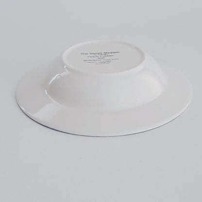 Sango The Sweet Shoppe Peach Cobbler Pie Rim Soup Bowl, Set of 2, c.1999-2002