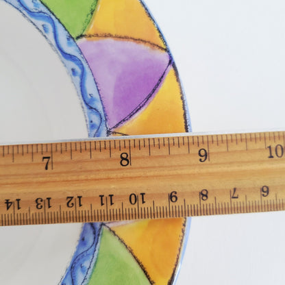 Sango The Sweet Shoppe Peach Cobbler Pie Rim Soup Bowl, Set of 2, c.1999-2002