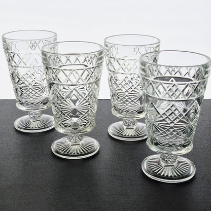 Hazel Atlas "Big Top Peanut Butter" Iced Tea Tumbler, Set of 4, c.1950s USA