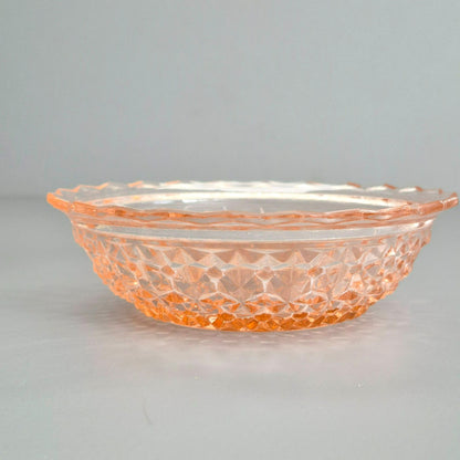 Jeannette HOLIDAY PINK Berry Bowl, Set of 2, c.1940-60s USA