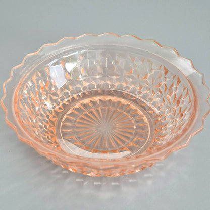 Jeannette HOLIDAY PINK Berry Bowl, Set of 2, c.1940-60s USA