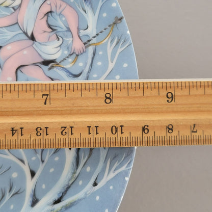 Haviland 12 Days of Christmas Plate, Five Gold Rings 1974, Limoges France