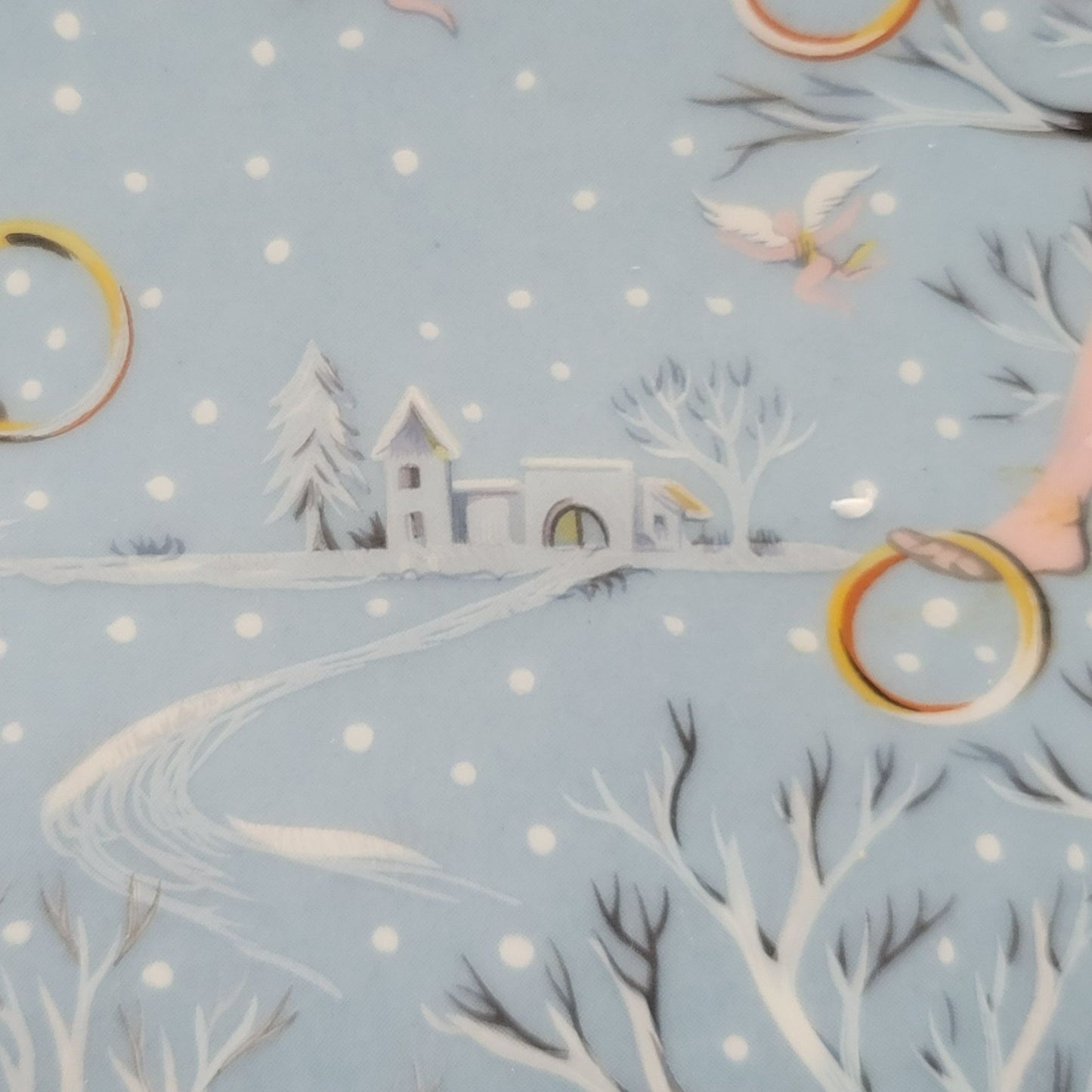 Haviland 12 Days of Christmas Plate, Five Gold Rings 1974, Limoges France