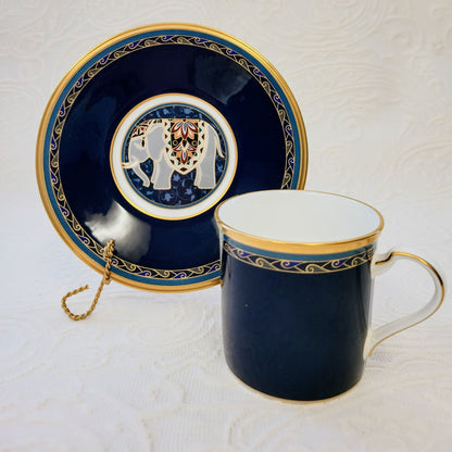 Noritake Elephant Demitasse Cup & Saucer, Made in Japan