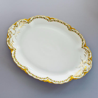 Haviland "Clover Leaf" 13" Oval Platter, Limoges France c.1926-31