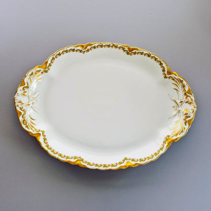 Haviland "Clover Leaf" 13" Oval Platter, Limoges France c.1926-31