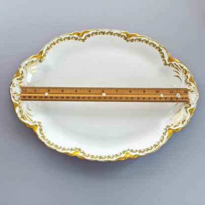Haviland "Clover Leaf" 13" Oval Platter, Limoges France c.1926-31