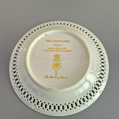 Bing & Grondahl/The Danbury Mint Tropicana Rose Plate, c.1979 Denmark