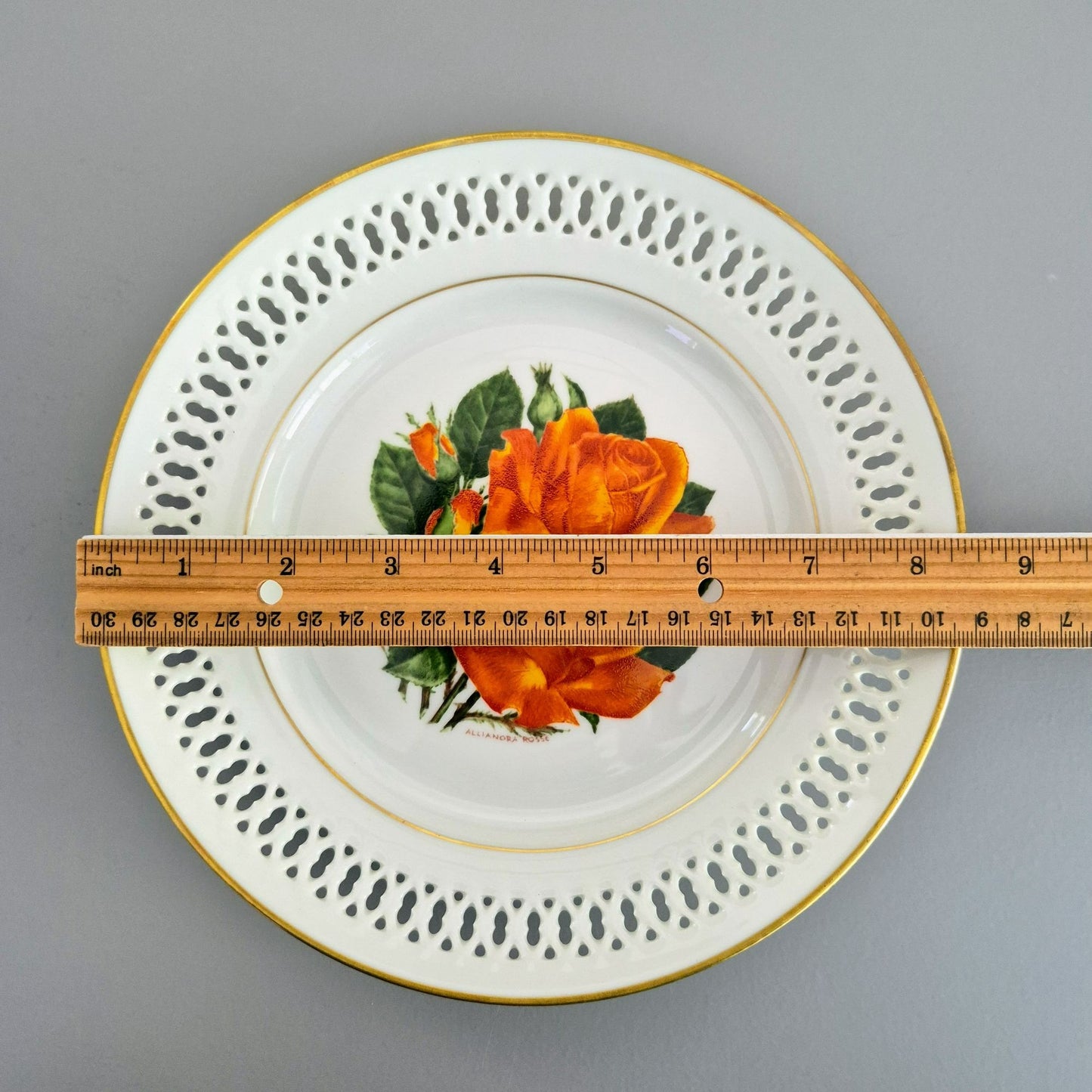Bing & Grondahl/The Danbury Mint Tropicana Rose Plate, c.1979 Denmark