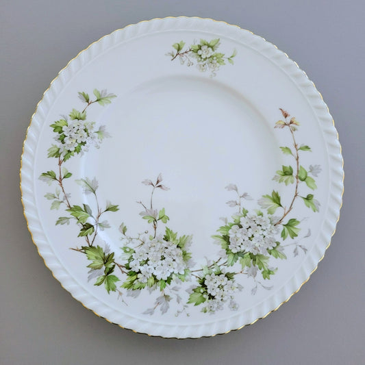 Franconia K&A Krautheim Hawthorn Dinner Plate, Gadroon Border, c.1964-75 Germany