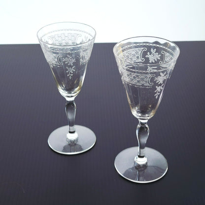 Fostoria Washington Cordial Sherry Glass Set of 2, c.1923-28 USA