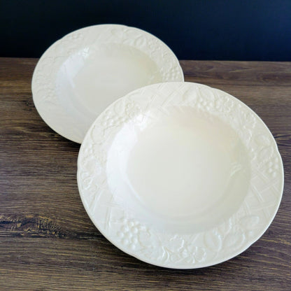 English Countryside White Rim Soup Bowl Set of 2