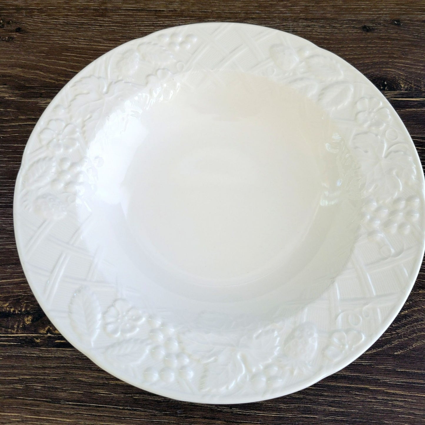 English Countryside White Rim Soup Bowl Set of 2