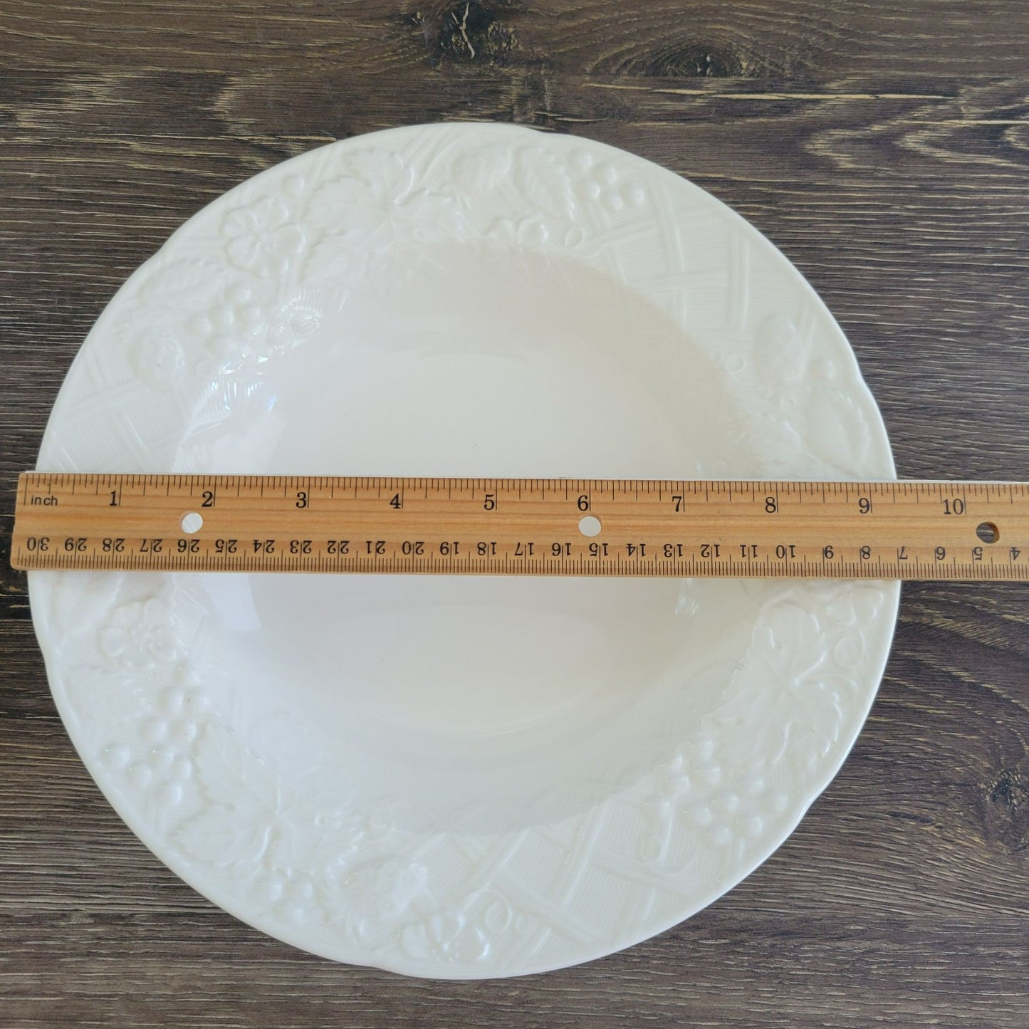 English Countryside White Rim Soup Bowl Set of 2