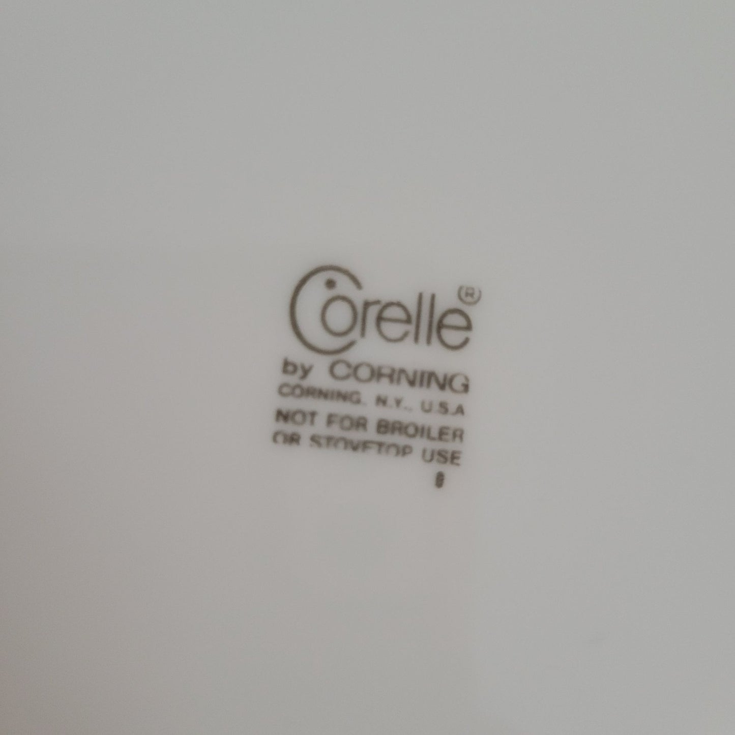 Corelle 8" Blue Heather Round Serving Bowl, c.1977-1981 USA Made