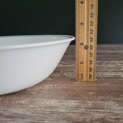 Corelle 8" Blue Heather Round Serving Bowl, c.1977-1981 USA Made