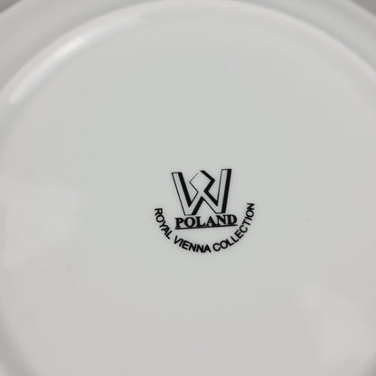 Wawel "Royal Vienna" Bread Plate Set of 2, Made in Poland
