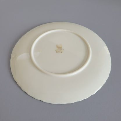 Lenox Weatherly Salad Plate Swirled Edge Platinum Trim c.1959-86 USA