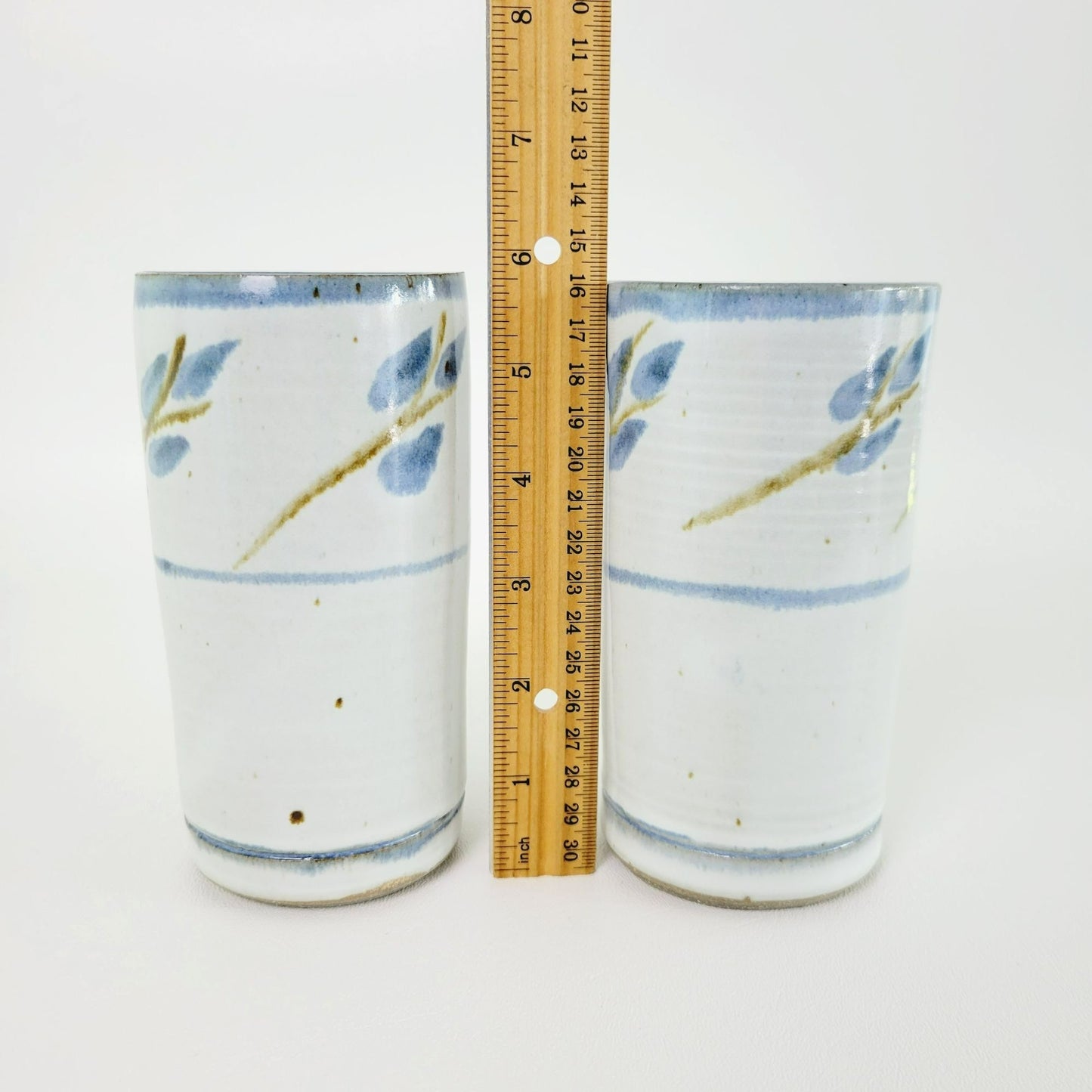 Handcrafted Stoneware Tumbler, Set of 2, Artist Signed