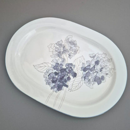 Block Spal "Hydrangea" 15" Oval Serving Platter, c.1982-91 Portugal