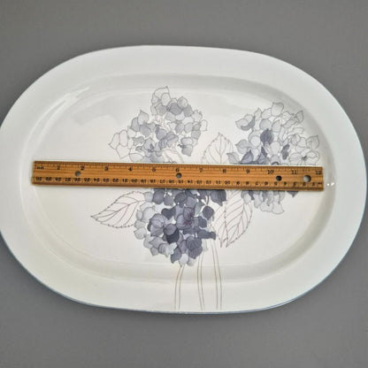 Block Spal "Hydrangea" 15" Oval Serving Platter, c.1982-91 Portugal