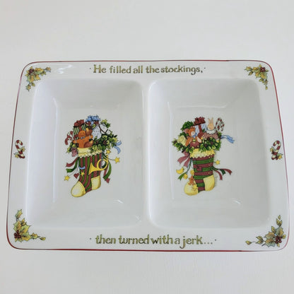 Portmeirion Christmas Story 2 Part Divided Server