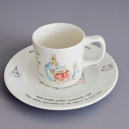 Wedgwood Peter Rabbit Bread Plate & Mug Set, Made in England